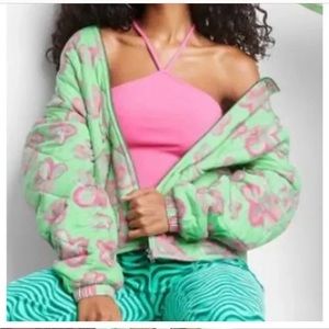 - NWOT Wild Fable Women's Hooded Quilted Jacket Mint Green